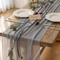 6Pcs Dusty Blue Cheesecloth Table Runner 120 Inches for Party Home Decor by KEKETOARRANGE