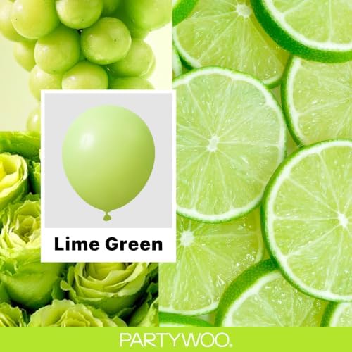 PartyWoo Lime Green Balloons 50pcs Light Green Color 12 Inch - Image 2