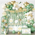 cocomigo 305pcs Sage Green Birthday Decorations Party Set, for 25 Guests by cocomigoPartyHome
