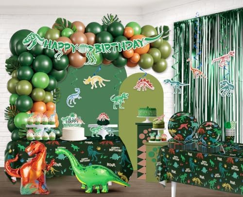 267PCS Fexivo Dinosaur Birthday Decorations Set for 25 Guests - Image 3