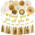Roetyce We Appreciate You Party Decorations Men Women Gold by Roetyce