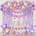 Purple Pink Butterfly Birthday Party Decorations for Women Girls by OuddyParty