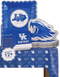 University of Kentucky Wildcats Table Cloth Plates Napkins Party 37 Pc by PartyKandyDecorGifts