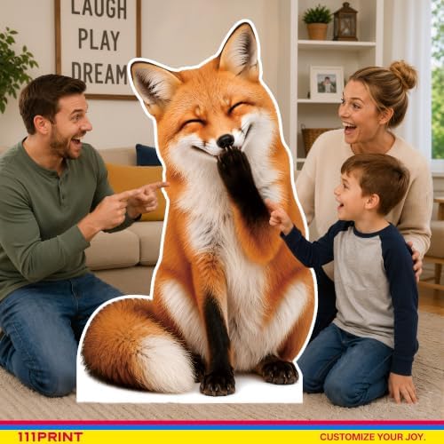 Funny Fox Life Size Cardboard Cutout Standee, 1FT - Image 5