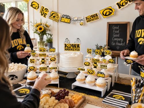 Iowa Hawkeye Party Decorations University of Iowa Decor Supplies 42 Pc - Image 2
