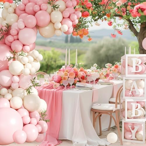 CROSSFINGERS Pink Baby Shower Decorations for Girls - Image 3