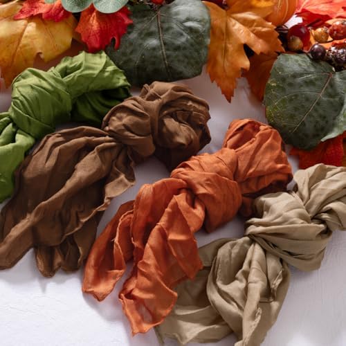 DeZerlor Thanksgiving Fall Cheese Cloth Napkins Set of 20 for Wedding Party - Image 3