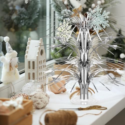 6 Pcs Star Centerpiece, Silver - Image 6