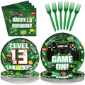 Grencian 96Pcs Video Game 13th Birthday Party Decorations Serves 24 by Grencian