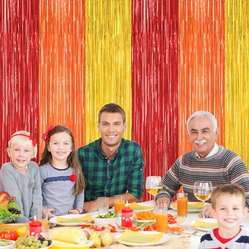 ZATAYE 2 Pack Thanksgiving Foil Curtain Streamer Decorations - Image 6
