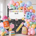 Back to School Balloon Arch Kit Pastel Composition Notebook Classroom Decor by Unknown
