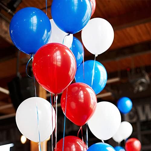 300 Pack Red White and Blue Balloons - 5 Inch Mini Red White Blue Latex Small Balloons - 100 of Each Colors for Party Balloons Arch Wreath Assorted Colors Decorations - Image 4