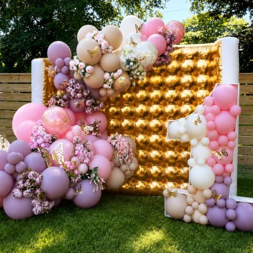 Inflatable Photo Booth Wall –8.2X8.2X4FT Portable Backdrop with LED Lights, Easy Setup for Parties, Weddings, Birthdays & Events – Golden - Image 6