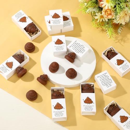 48 Sets Positive Funny Gifts Poo Stress Balls with Boxes - Image 4