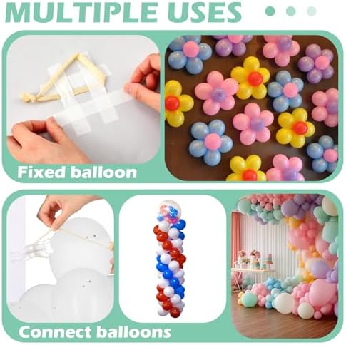 Amyhill 1 Pack 3.5 Inch Balloon Arch Clips 10 Pcs 260 Long Balloons Kit - Image 4