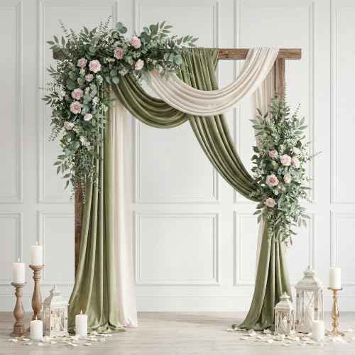 lovemoon 130 Pcs Mixed Eucalyptus Stem, Artificial Greenery Stems for Decor - Image 5