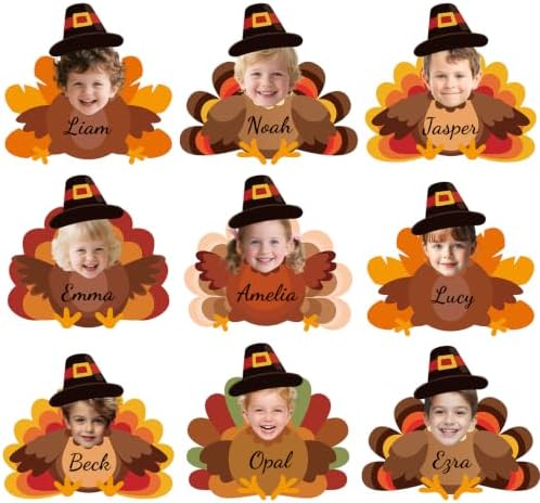 54Pcs Turkey Cutouts Thanksgiving Bulletin Board Decorations by PAIVSUN