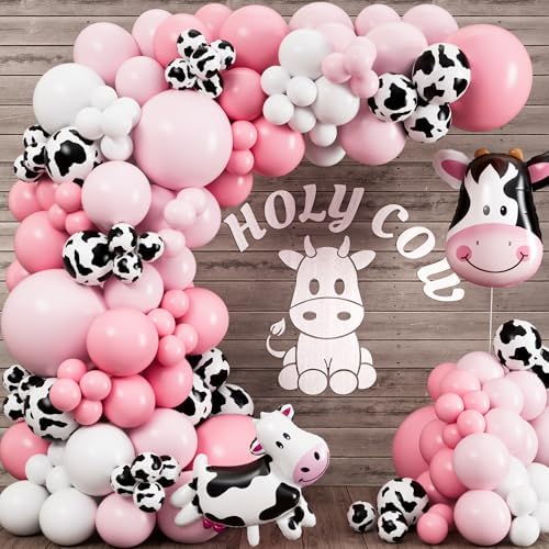 ALL-IN-1 Cow Balloon Arch Kit with BONUS Cows Balloons for Cow Party Decorations - Cowgirl Balloon Arch Kit for Cowgirl Baby Shower Decorations & Cows Birthday Party Decoration - Image 4