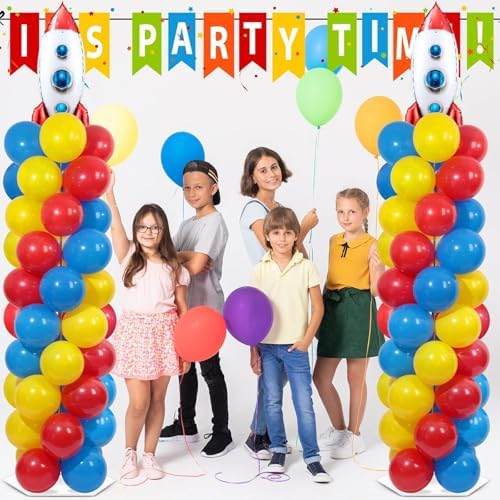 2 Sets Toy Inspired Balloon Column Stand Kit Adjustable Story Balloon Decor - Image 5