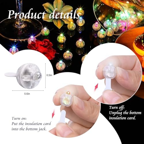 200pcs Balloon Lights Warm White+Multicolor Mini LED Lights Round Long Standby Time Ball Lamps for Birthday Party Easter Christmas Halloween Decoration Paper Lantern - Image 2