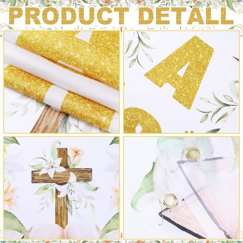 SmoothNovelty 3 Pcs Gold Pastor Appreciation Day Banners - Image 4