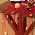 Christmas Tree Table Runner Gold Gauze Glitter Sheer Party Home Table Decor by Socomi