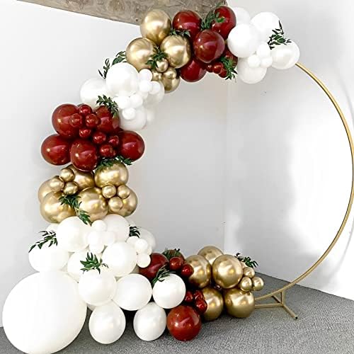 Voircoloria 130pcs Burgundy Balloons Garland Arch Kit, 18 12 10 5 Inch - Image 6