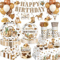 215PCS Cowboy Birthday Party Decorations for Boy Serves 25 by Yingoto
