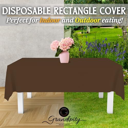 Grandipity Plastic Table Cloth Disposable 12 Pack 54” x 108” Rectangle - Image 5