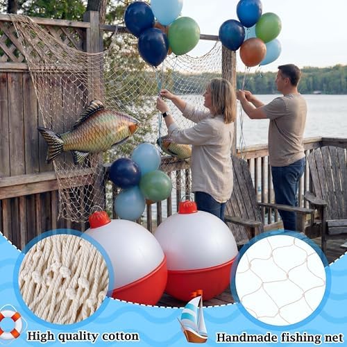 Jetec 148 Pcs Gone Fishing Party Decorations, Inflatable Bobber Balloons - Image 6