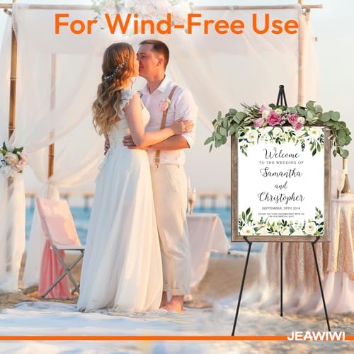 JEAWIWI 8 Pcs Lightweight Easel Stand, 66 Inch, Black, with Carry Bags - Image 6