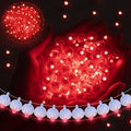 100pcs Balloon Lights Mini LED Lights Round Long Standby Time Multicolor Ball Light Paper Lantern Balloons Lights for Birthday Party Christmas Halloween Decoration with Hook (Red, 100pcs) by chzk