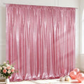 SquarePie 10x10ft Fuchsia Pink Sequin Backdrop, High Density Non-Transparent Glitter Curtain for Photography, Birthday, Wedding Party Decorations, Thick Solid Background with 4" Rod Pocket, 1 Panel by SquarePie