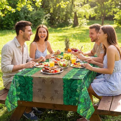 NatNarr 3 Pack Forest Path Tablecloths, Safari Jungle Table Cover - Image 7