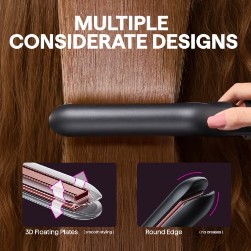 Wavytalk 5 in 1 Curling Iron with Thermal Brush,Flat Iron,Versatile Styling - Image 6