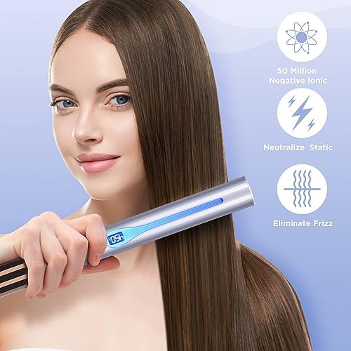 IG INGLAM 1 Inch Infrared Titanium Flat Iron Hair Straightener - Image 3