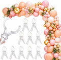 LemonRoad 10 Pack Large Balloon Arch Clips Spring Clamp for Backdrop, Clear by Unknown