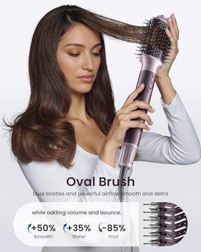 MESCOMB Dual Voltage Hair Dryer Brush - 5 in 1 Hair Styler for Travel - Image 5