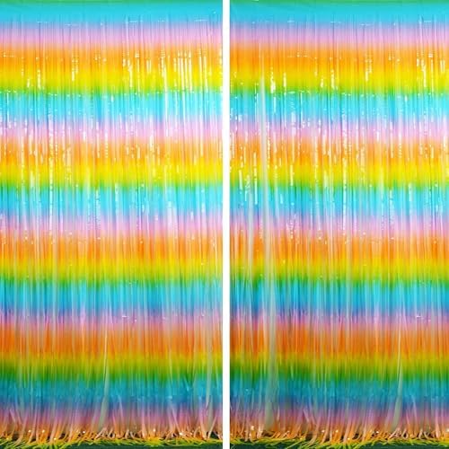 BRAVESHINE Colourful Fringe Curtains | Holidays Party Streamers Backdrop by BRAVESHINE