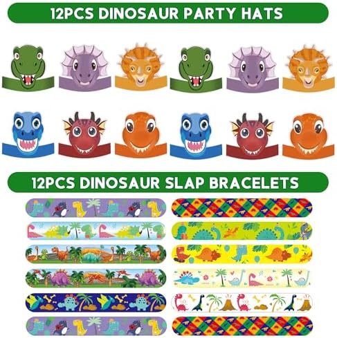 PLOUGVI 320PCS Dinosaur Birthday Party Decorations Favors Supplies, Dino Goodie Bags Fillers Stuffers for Kids Birthday Gifts - Image 6