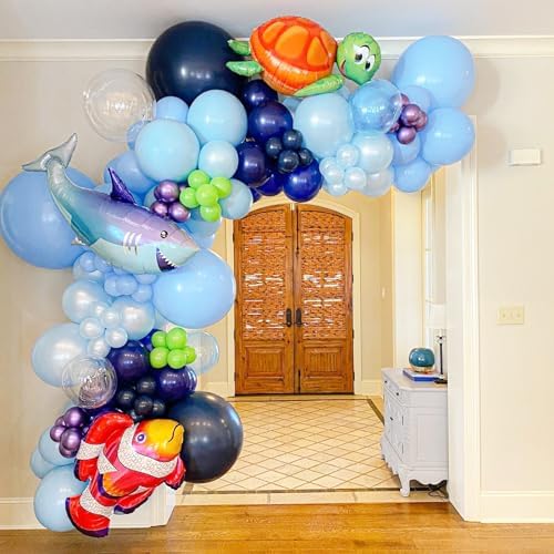 Voircoloria 90pcs Navy Blue Balloons Garland Arch Kit, 18 12 10 5 Inch - Image 4