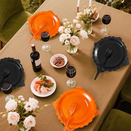 Black Paper Plates and Napkins - Image 5