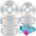 CHUNNIN 200Pcs 90's Party Paper Plates and Napkins for 50 Guests by CHUNNIN
