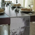 13x72 Inches Black Silver Disco Party Table Runner Glitter Mirror Decor by Snowkingdom