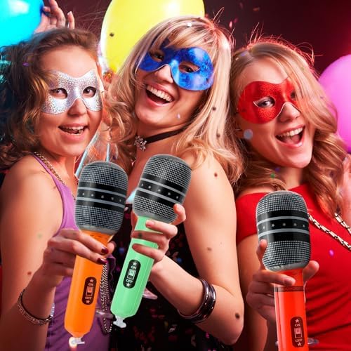 48 Pcs Inflatable Microphones with Pump, Party Props - Image 6