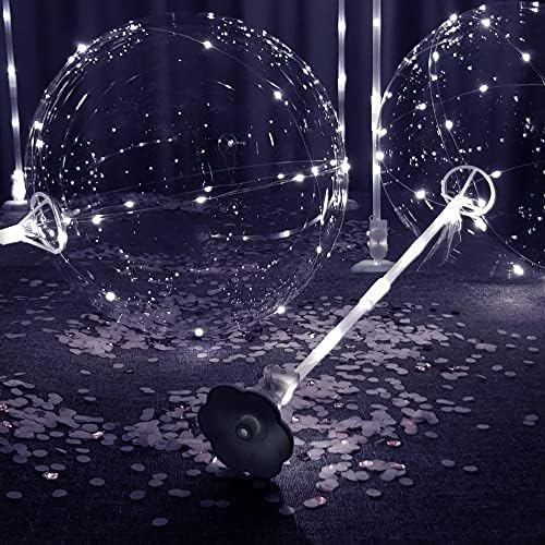 Lightsfever 6PCS LED Bobo Balloons with Sticks, Balloon Stand DIY Kits - Image 3