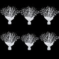 Metallic Foil Spray Centerpiece Stars for Wedding, Birthday, Anniversary, Christmas Table Decor, Holiday Festival Baby Shower Graduation Mantle Party Decorations (White630) by Unknown