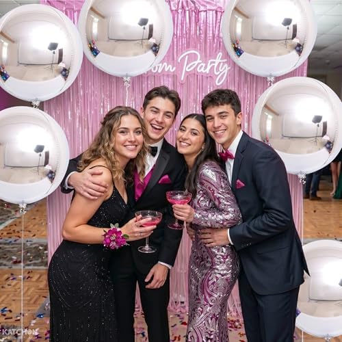 KatchOn Silver Balloons - 22 Inch, Pack of 6, Silver Foil Balloons - Image 5