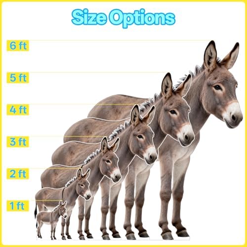 Nativity Donkey 5FT Life Size Cardboard Cutout Standee, 1 PC - Image 2