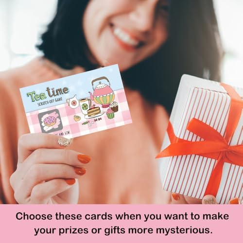 50 Pcs Funny Tea Time Scratch Off Game Cards for High Tea Party - Image 5